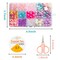 DIY Bead Jewelry Making Kit with 400+ Beads & Charms for Creative Bracelets Necklaces Rings, Children Mermaid Starfish Shell Princess Necklace Bracelets Making Art Craft Bead Kit for Girls